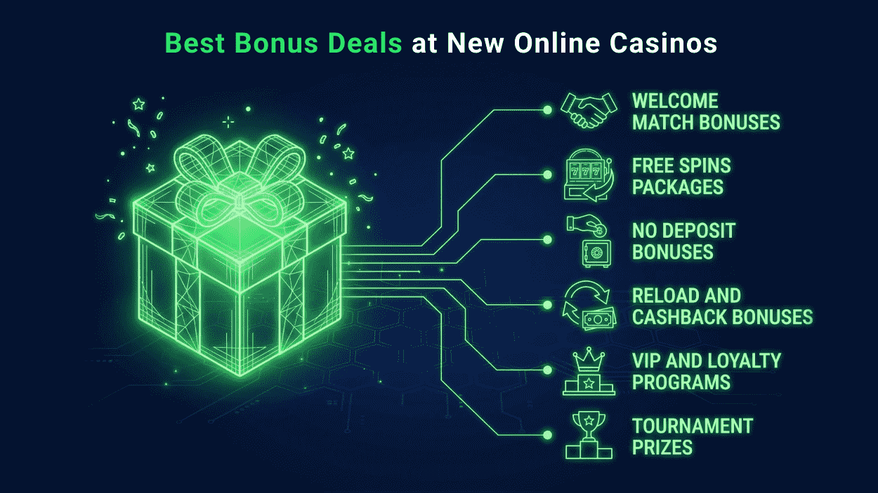 Best Bonus Deals at New Online Casinos
